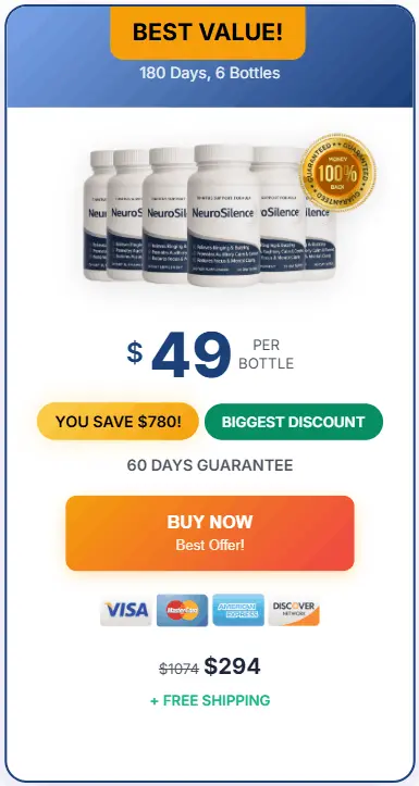 Buy NeuroSilence 6 Bottle